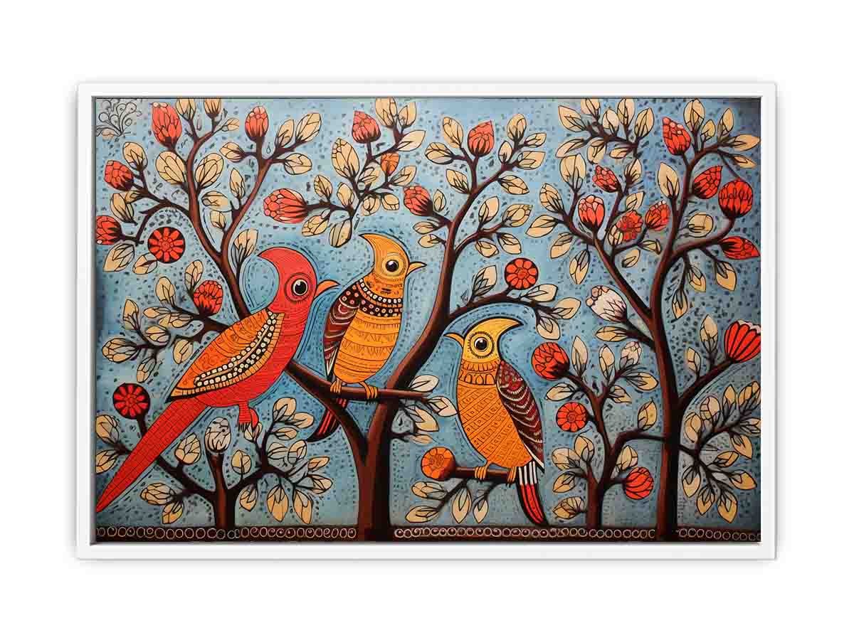 Madhubani Brids Art  Painting