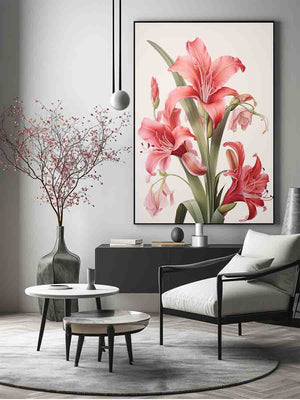 Coral Lily Bloom