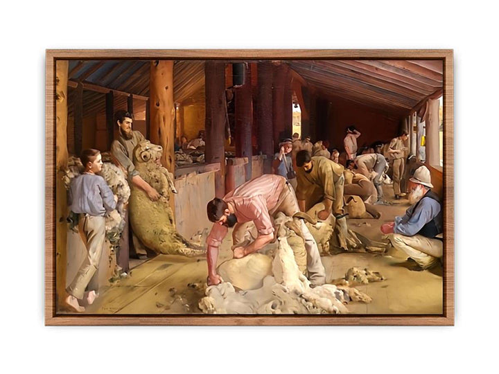 Shearing the Rams by Tom Roberts  Poster