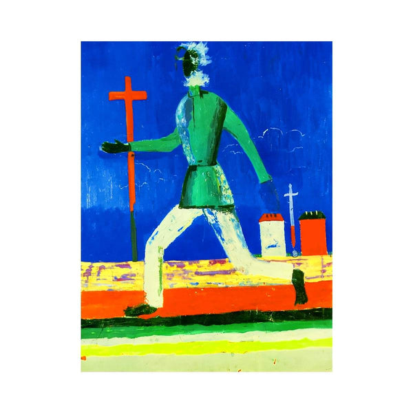  Running Man by  Kasimir Malevich