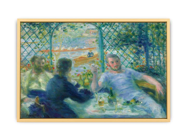 Lunch at the Restaurant Fournaise by Renoir Streched canvas