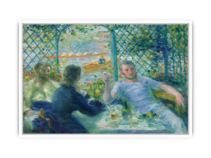 Lunch at the Restaurant Fournaise by Renoir Framed Print