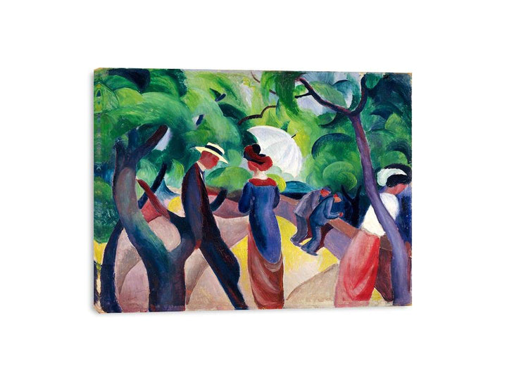  Promenade by August Macke Canvas Print
