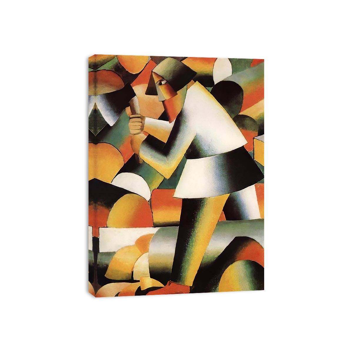The Woodcutter by Kasimir Malevich   Painting