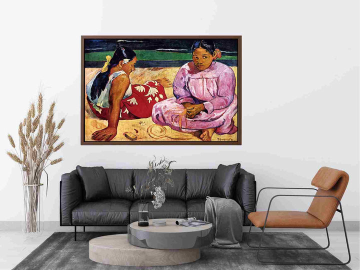 Tahitian Women On the Beach by Paul Gauguin 