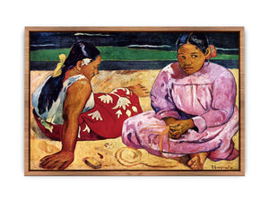 Tahitian Women On the Beach by Paul Gauguin  Poster