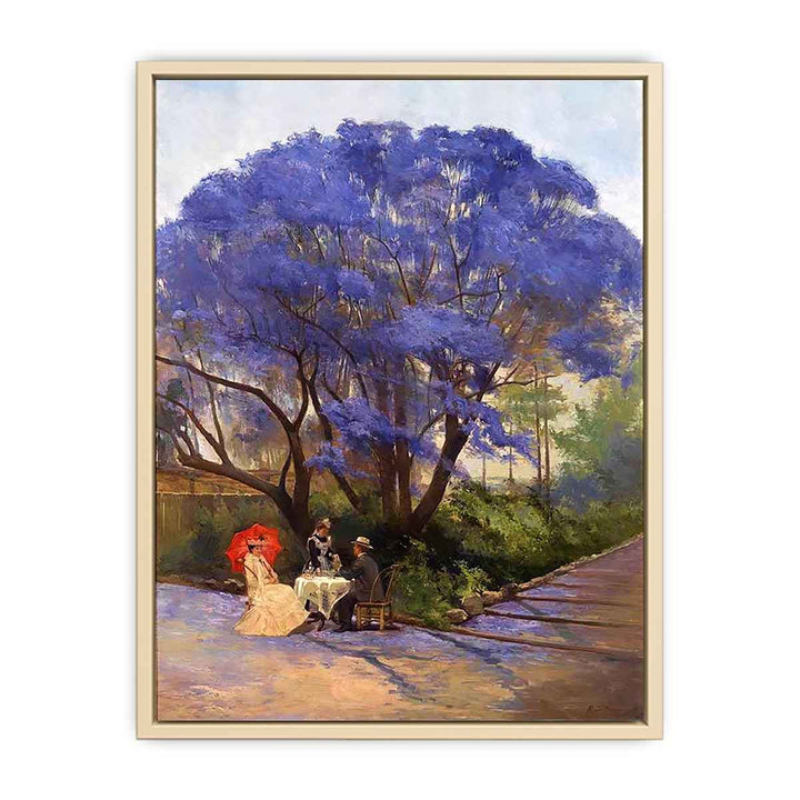 Under The Jacaranda by Godfrey Rivers  Art Print