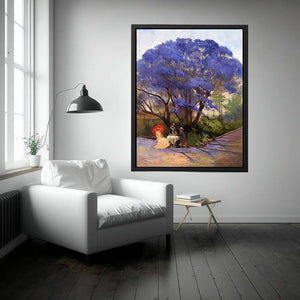 Under The Jacaranda by Godfrey Rivers Painting