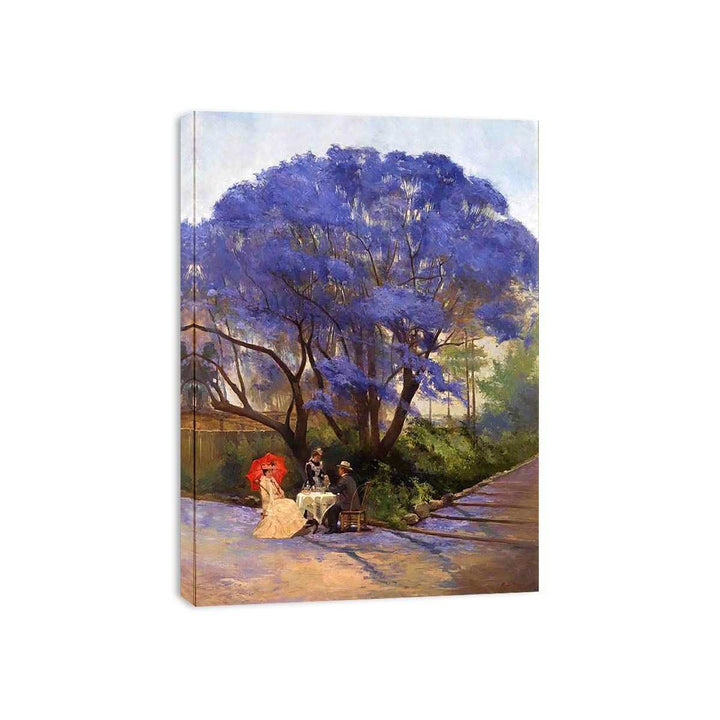Under The Jacaranda by Godfrey Rivers Canvas Print