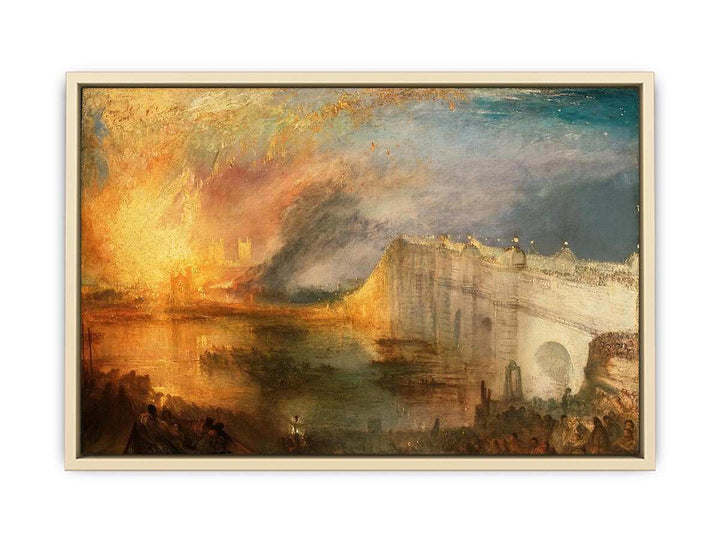 The Burning of the Houses of Parliament  Art Print