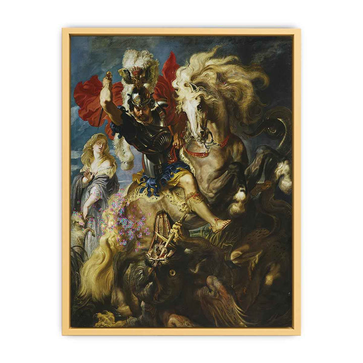  St. George and the Dragon by Paul Rubens  Streched canvas