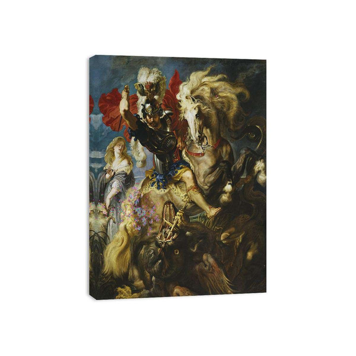 St. George and the Dragon by Paul Rubens  Canvas Print