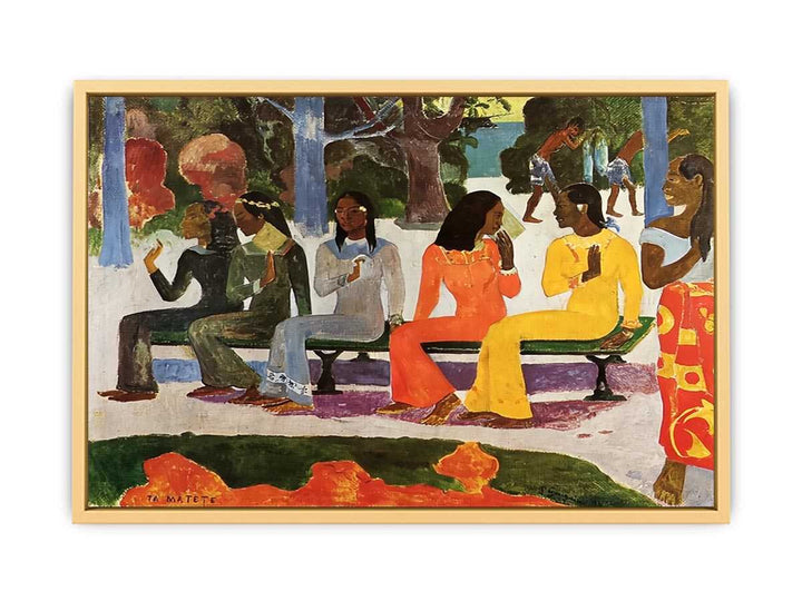 Market Day by Paul Gaugin Streched canvas