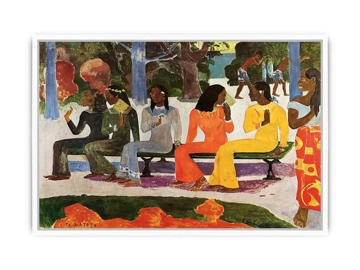 Market Day by Paul Gaugin Framed Print