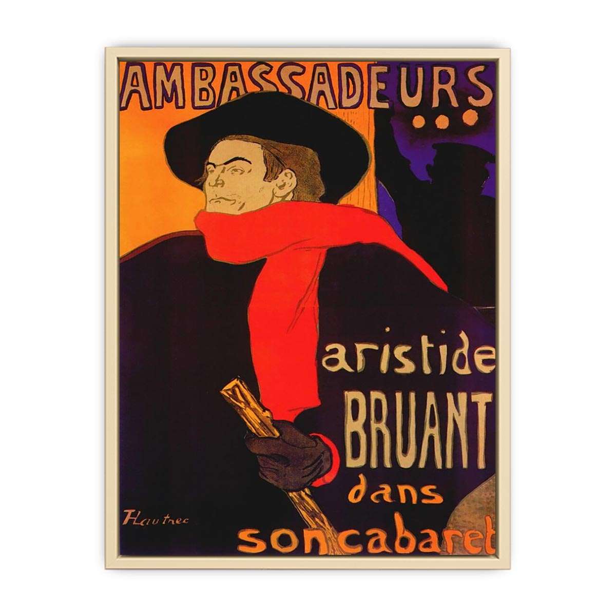  Ambassadeurs by Henri de Toulouse by Lautrec   Art Print