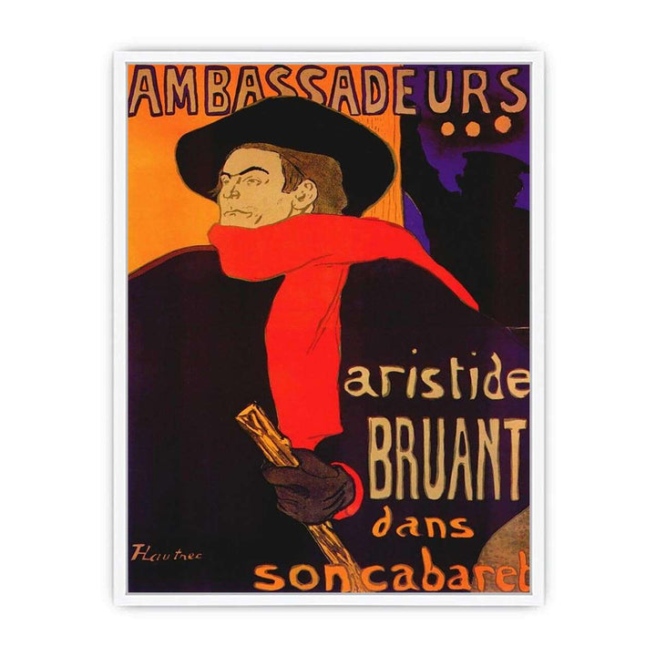  Ambassadeurs by Henri de Toulouse by Lautrec  Framed Print