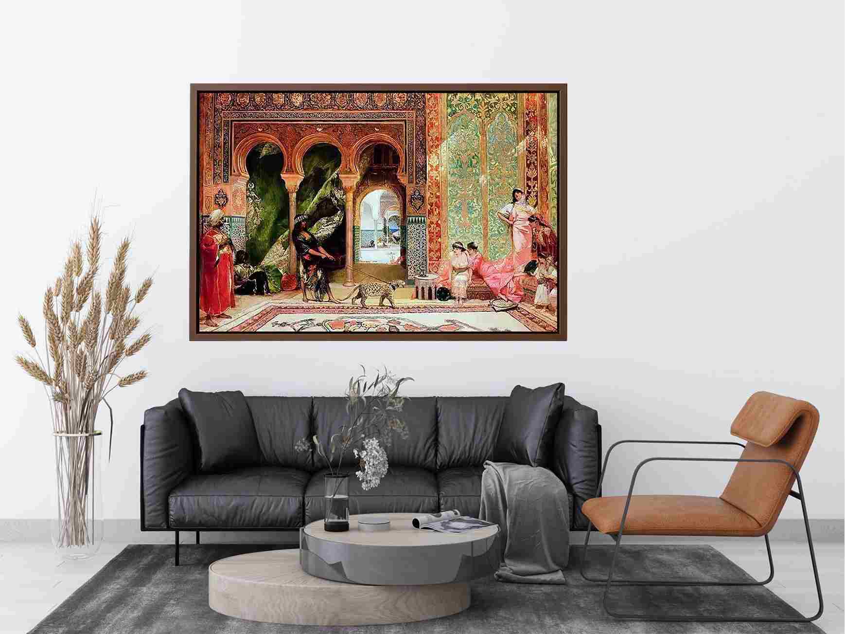 A Royal Palace in Morocco by BENJAMIN JEAN JOSEPH CONSTANT Painting