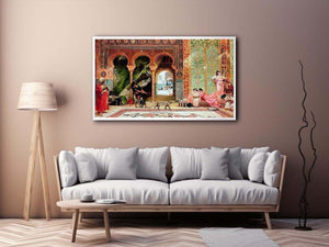 A Royal Palace in Morocco by BENJAMIN JEAN JOSEPH CONSTANT Painting