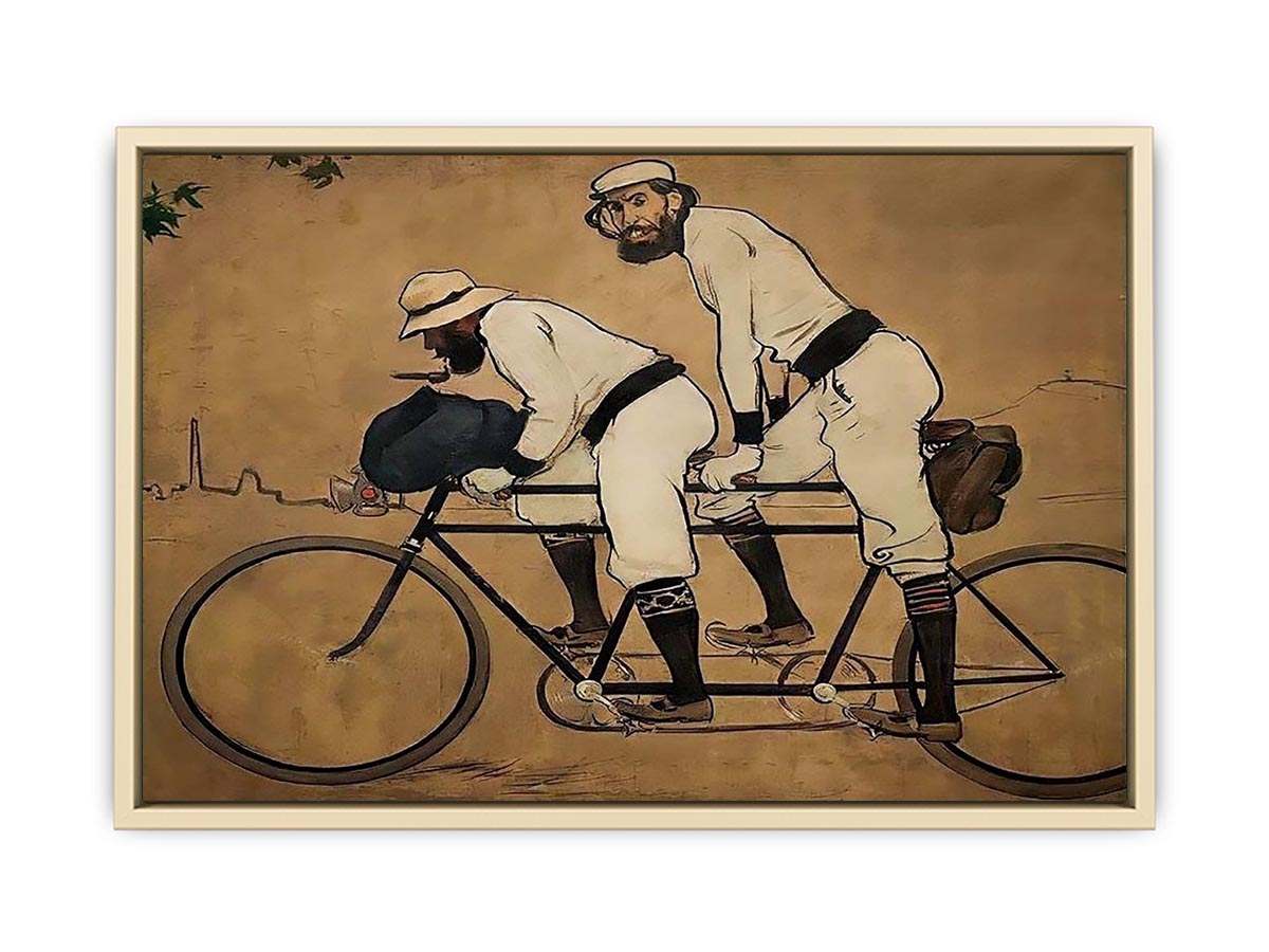 Self Portrait of Casas with Pere Romeu on a Tandem  Art Print