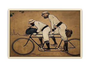Self Portrait of Casas with Pere Romeu on a Tandem  Art Print