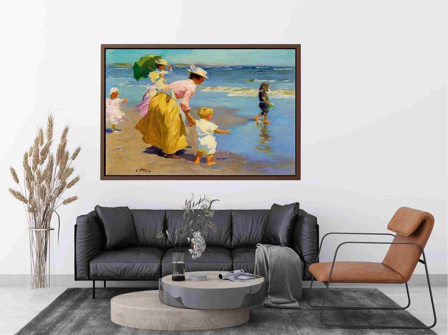 At the Beach by Edward Henry Potthast Painting