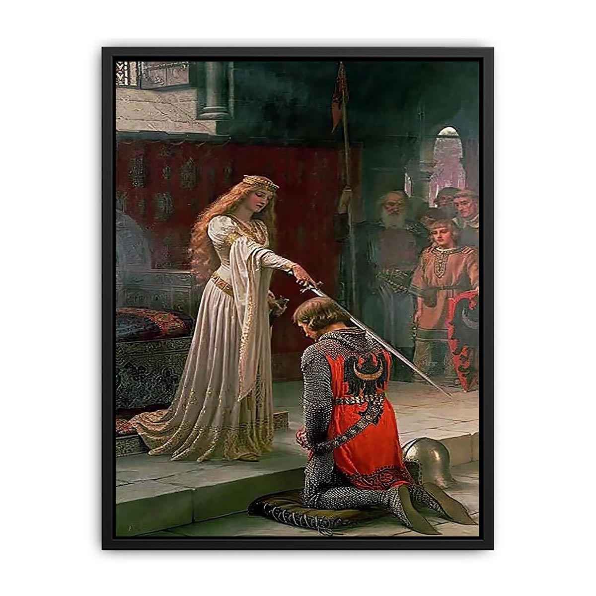 The Accolade by Edmund Blair Blair Leighton Canvas Print