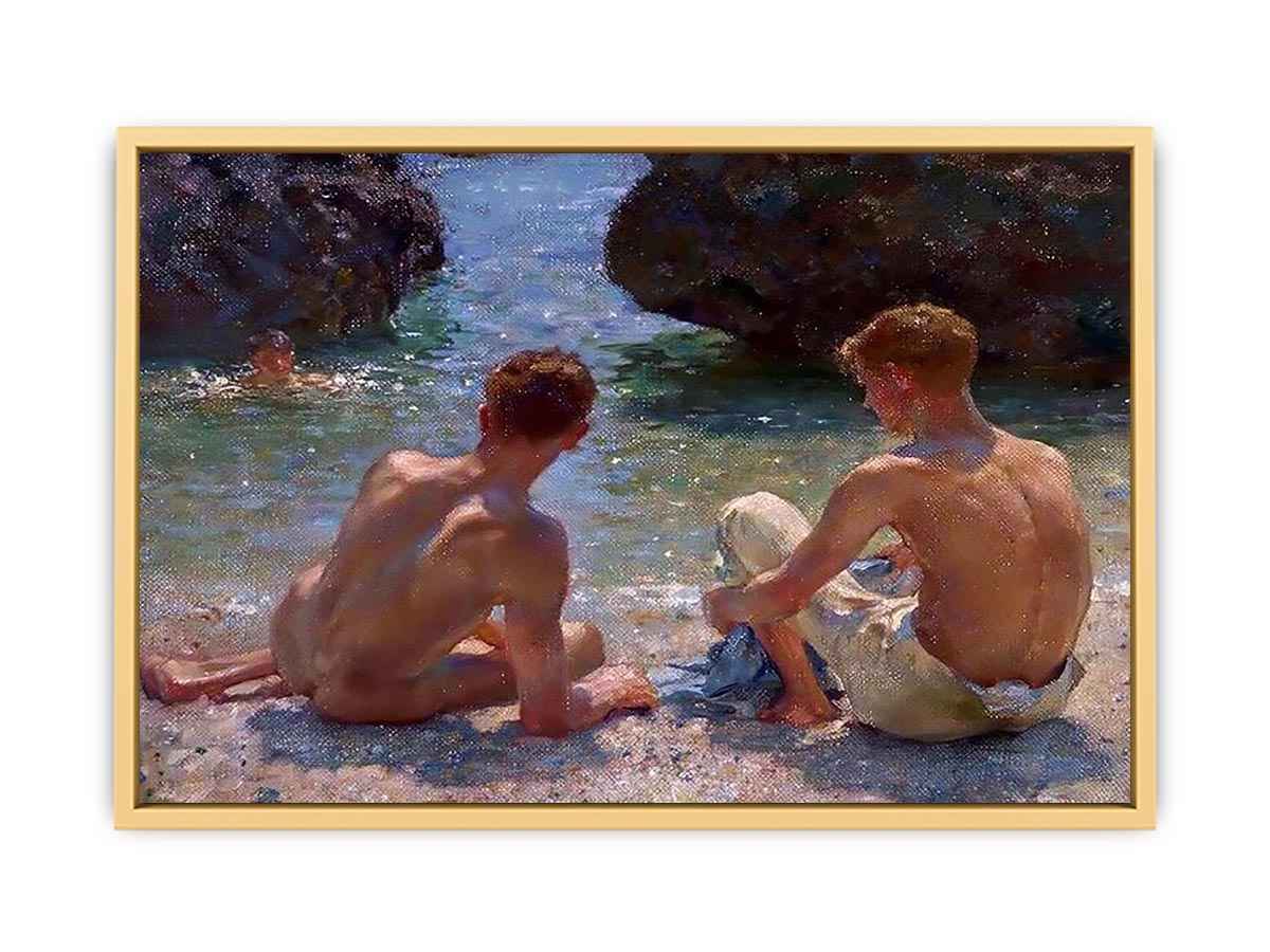 The Critics, by Henry Scott Tuke Streched canvas