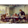 Writing the Declaration of Independence in 1776   by Jean-Leon Gerome 