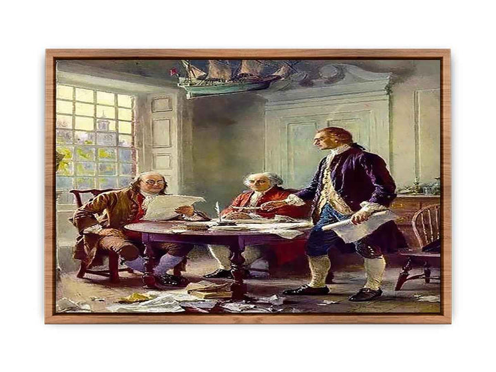 Writing the Declaration of Independence in 1776  Poster