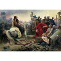 Vercingetorix throws down his arms at the feet of Julius Caesar by LIONEL NOEL ROYER
