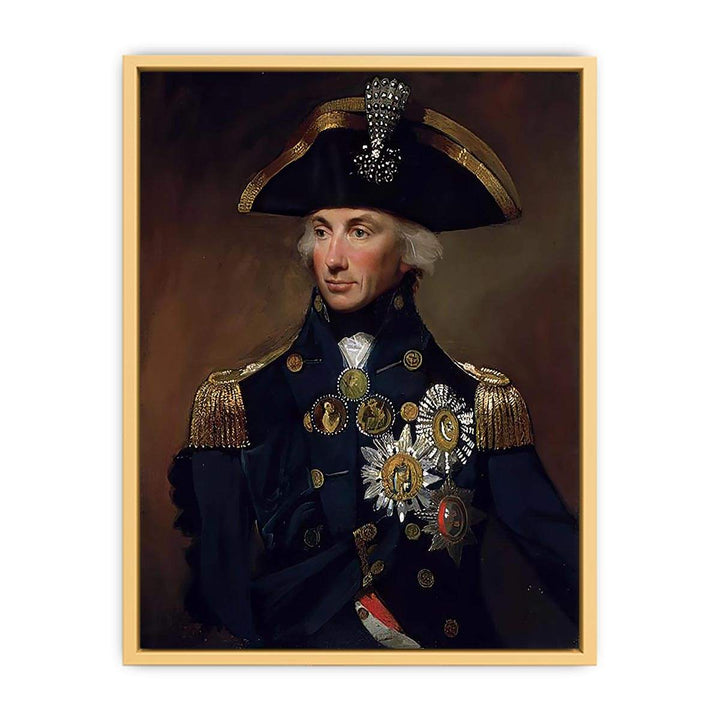 Rear-Admiral Sir Horatio Nelson, 1758-1805 Streched canvas