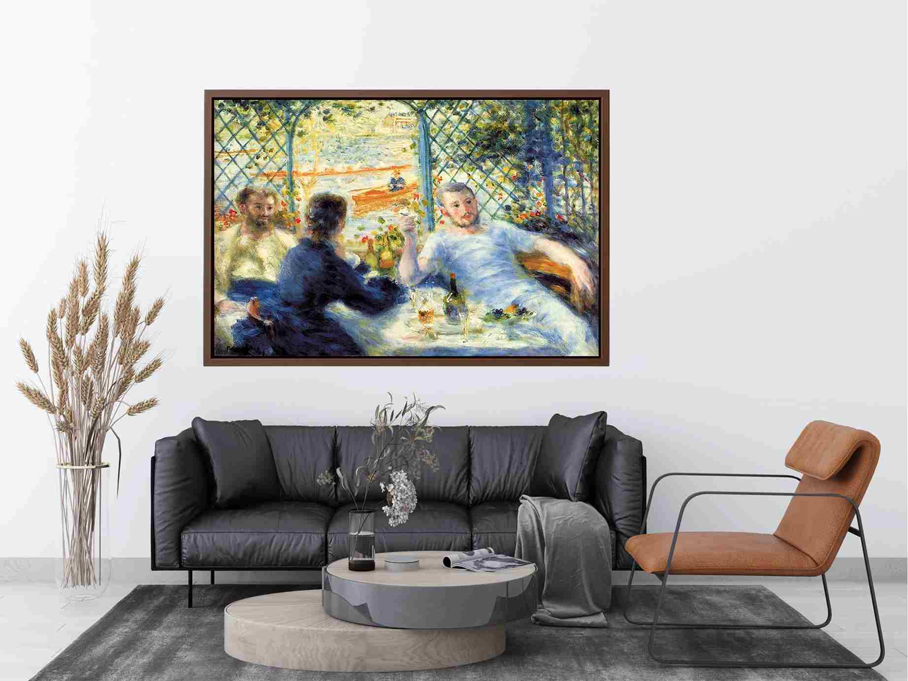 The Canoeists Luncheon by Pierre-Auguste Renoir Painting 
