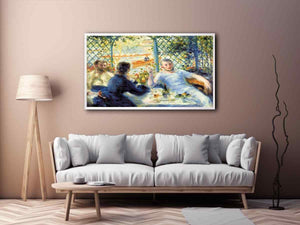 The Canoeists Luncheon by Pierre-Auguste Renoir Painting 