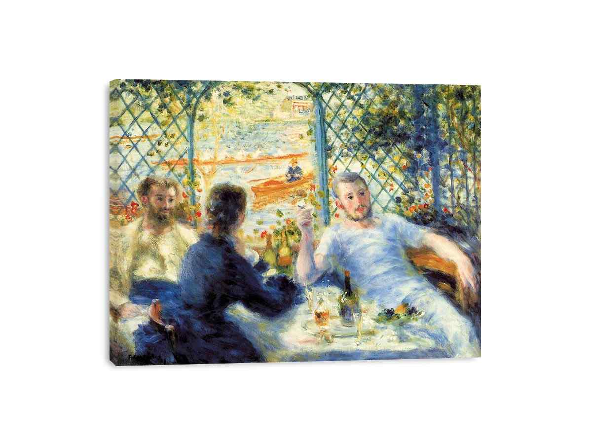 The Canoeists Luncheon by Pierre-Auguste Renoir Painting 