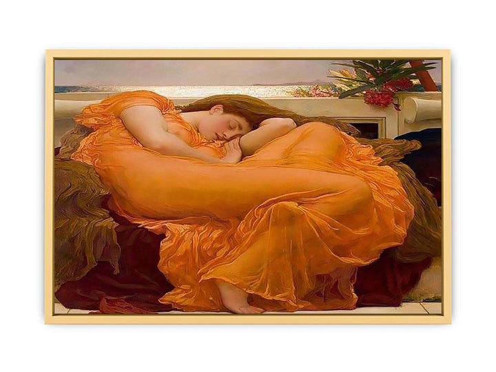 Flaming June Streched canvas