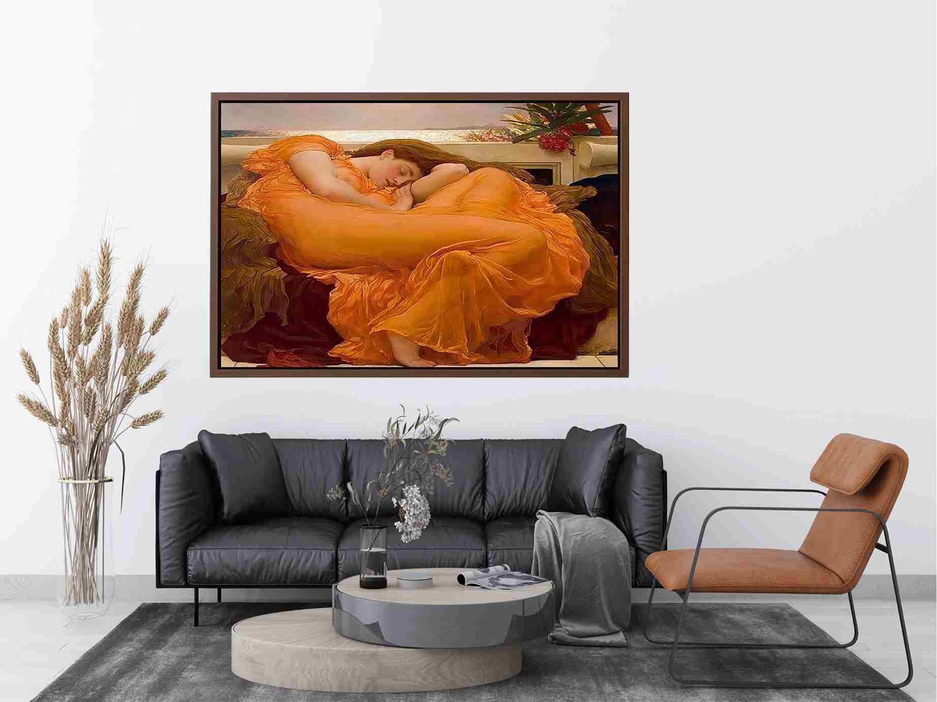 Flaming June by Lord Frederick Leighton Painting