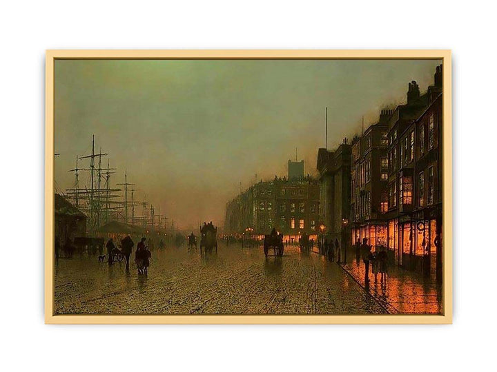 Liverpool from Wapping Streched canvas