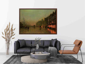 Liverpool from Wapping by John Atkinson Grimshaw Painting