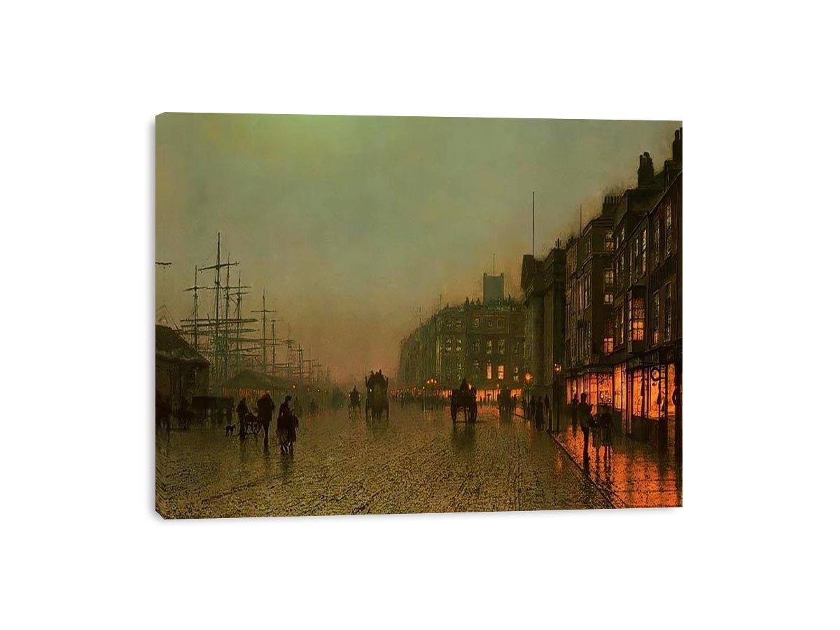 Liverpool from Wapping by John Atkinson Grimshaw Painting