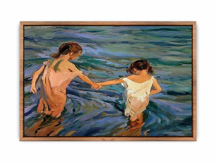 Children in the Sea by Joaquin Sorolla y Bastida  Poster