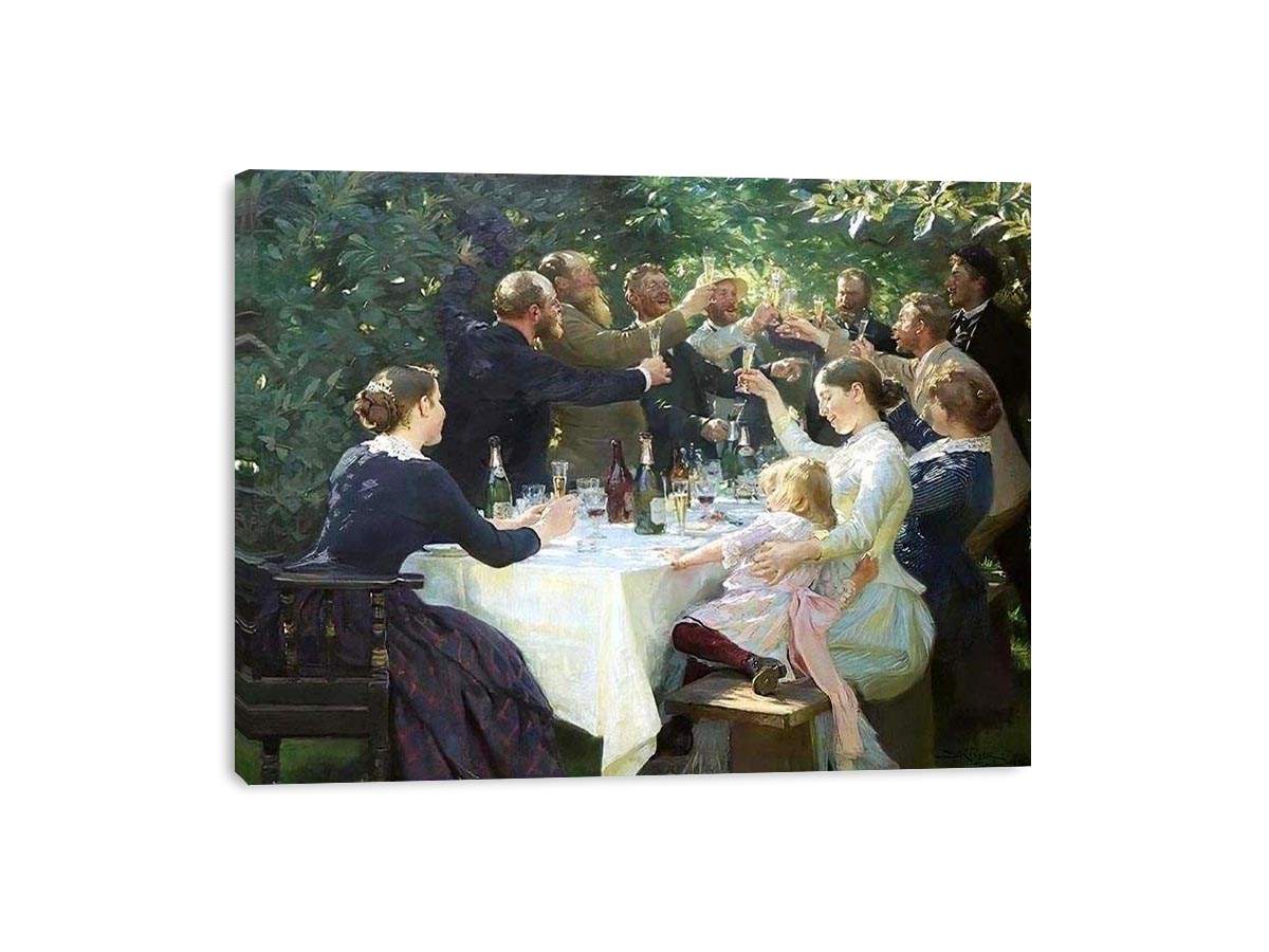 Hip Hip Hurrah Artists Party at Skagen by Peder Severin Kroyer Painting