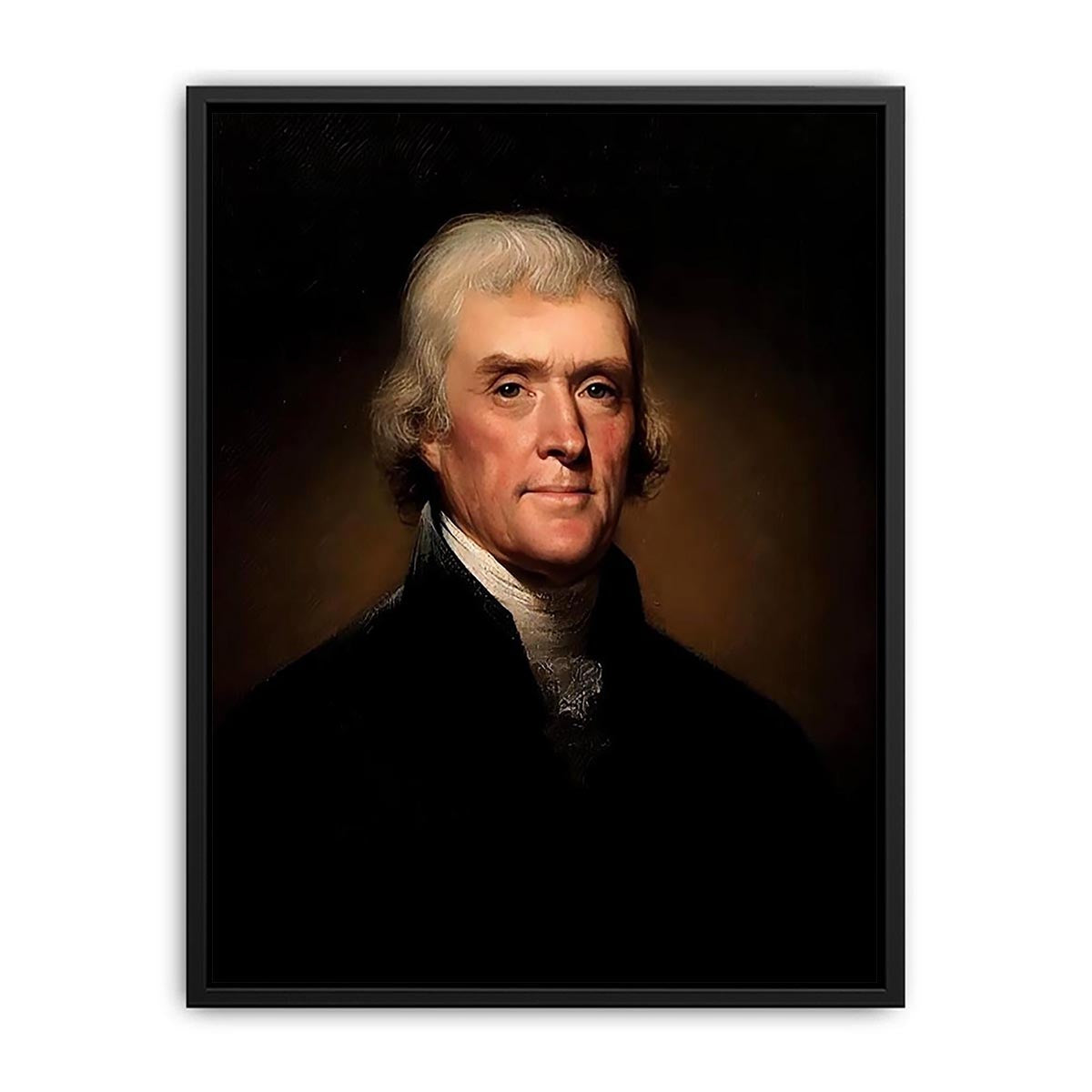 Portrait of Thomas Jefferson Canvas Print