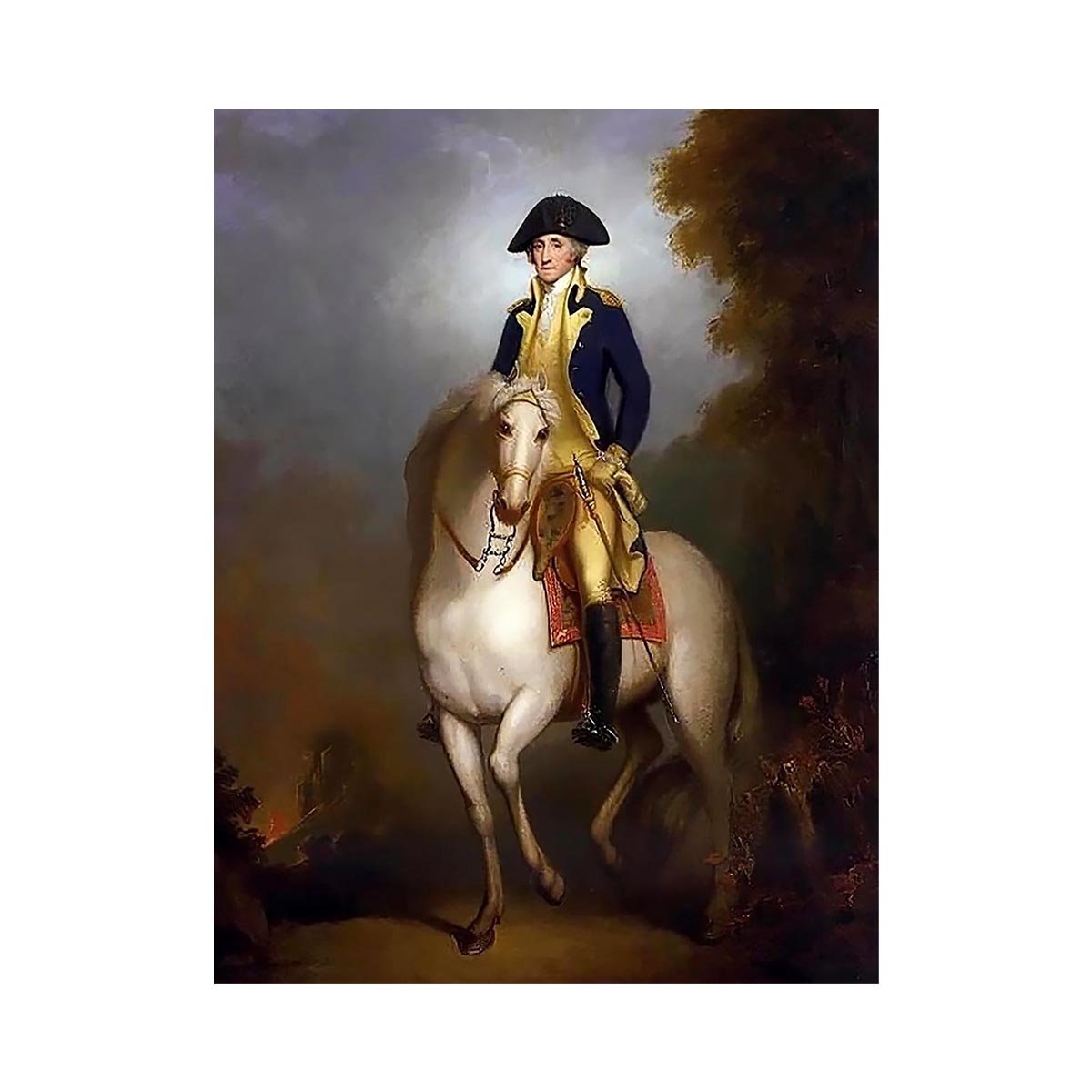 Equestrian Portrait of George Washington by Rembrandt Peale