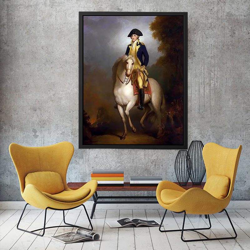 Equestrian Portrait of George Washington by Rembrandt Peale Painting