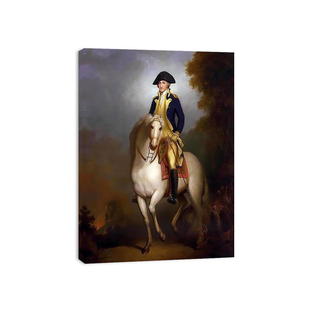 Equestrian Portrait of George Washington by Rembrandt Peale Painting