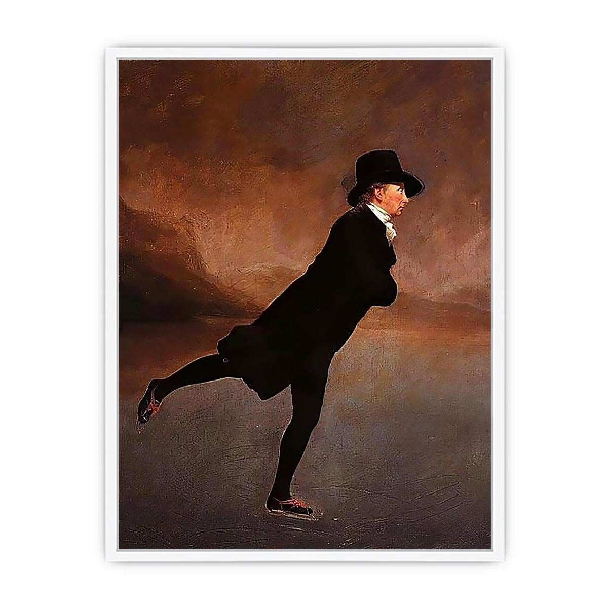 The Reverend Robert Walker skating on Duddingston Loch Framed Print