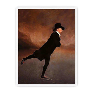 The Reverend Robert Walker skating on Duddingston Loch Framed Print