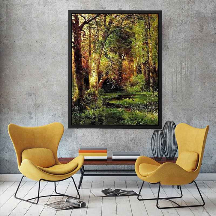 Forest Scene  Painting