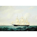 Dashing Wave' clipper ship off Boston Light by William Bradford