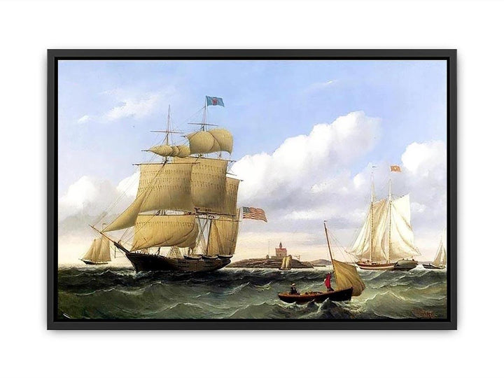 The Whaleship "Emma C. Jones" off Round Hills, New Bedford Canvas Print